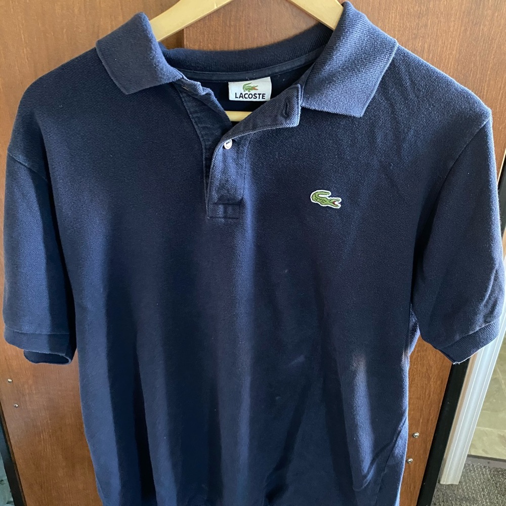 Lacoste blue navy mens size 4
